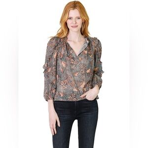 Ulla Johnson  Manet Blouse in Aegean